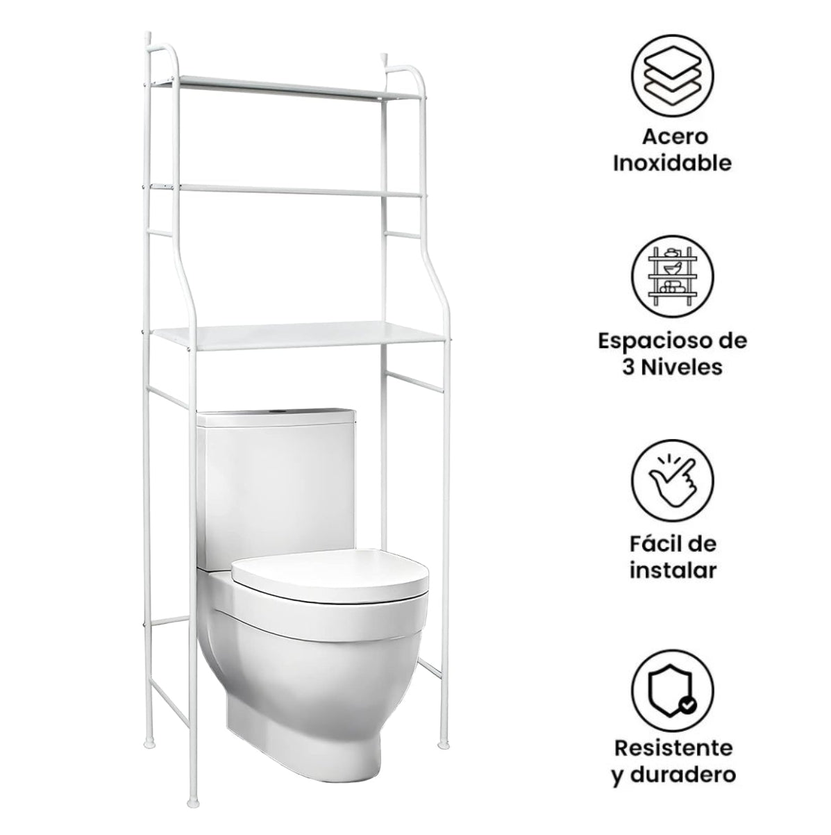 Combo Organizador de Baño 3 Niveles + Esquinero